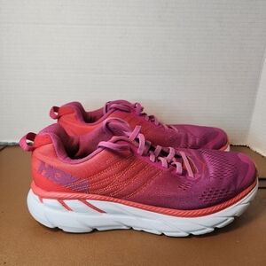 HOKA ONE ONE Women's Clifton 6 Pink/purple Running Sneaker Shoes Size 9